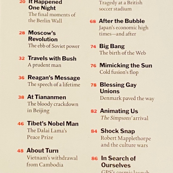 Vintage Time 1989 Year of Defining Photos & Events - Picture 8 of 12